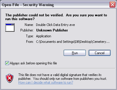 Security Warning